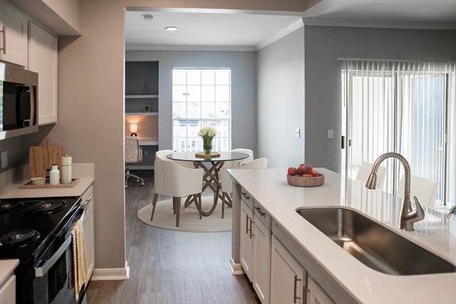 1-bedroom apartment at The Moorings Apartments in League City, TX